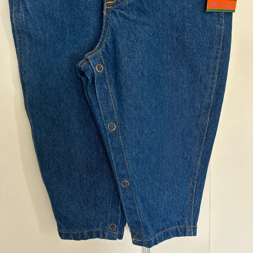 Vintage Denim Toddler Overalls NWT / NOS Size 24 Month - Picture 8 of 9